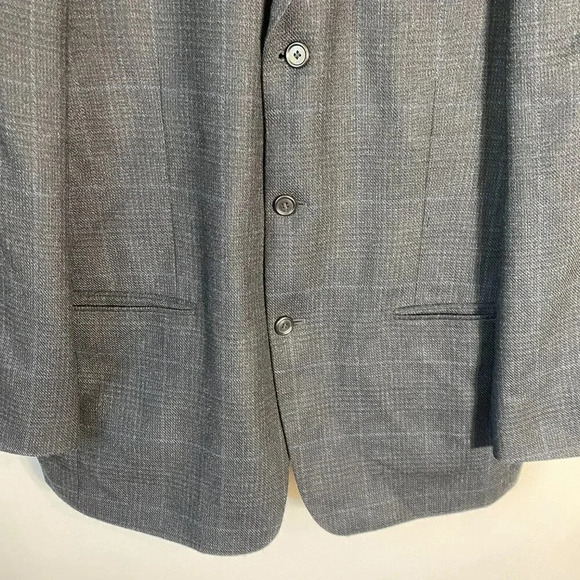 Palo Savino Wool Cashmere Sutton Sport Coat Dinner Jacket Blazer Men's 42R Gray - Picture 9 of 16